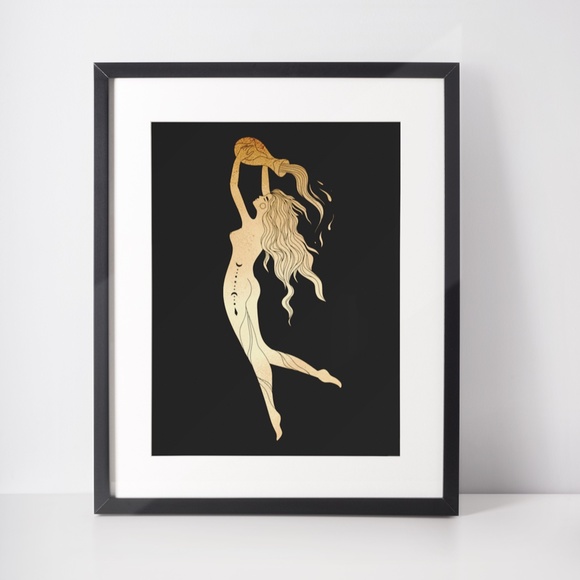 Aquarius Wall Art Celestial Zodiac Print Poster Unframed - Picture 5 of 5